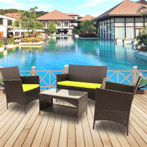 3.9 out of 5 stars. 4-Piece Patio Furniture Sets Clearance in Patio & Garden ...