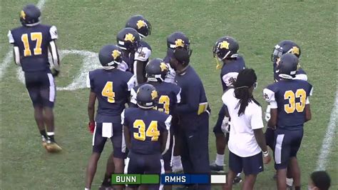 Rocky Mount Vs Bunn Varsity Football Youtube