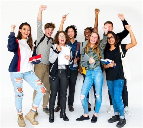 Premium Photo Diverse Group Of Teenagers Shoot