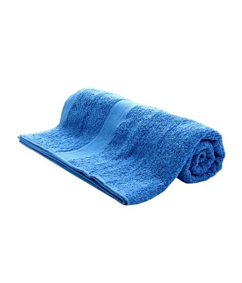 Bombay Dyeing Single Cotton Bath Towel Blue Buy Bombay Dyeing