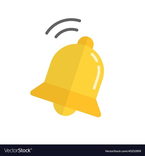 Pop Bell Icon Or Sound Of Reminder Royalty Free Vector Image
