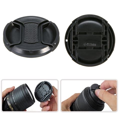 Buy 49mm Snap On Front Lens Cap Hood Cover With Anti