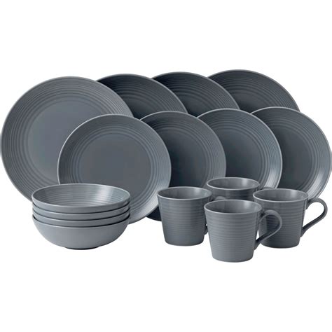 Our casual dinnerware sets let you create a warm and inviting table setting. Royal Doulton Gordon Ramsay Maze Dark Gray 16 Pc ...