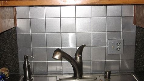 Who knows, maybe you want to become a professional installer, or maybe you've. How to Install a Faux Stainless Steel Backsplash for About ...