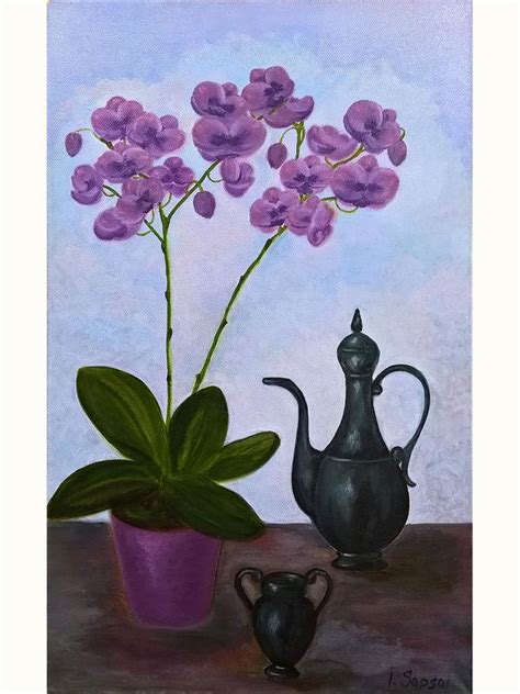 Orchid Oil Paintings Still Life With Orchids Flowers Orchid Flower