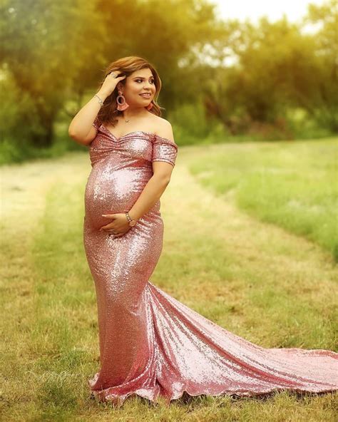Plus Size Maternity Photoshoot Dress Amazon Prestastyle