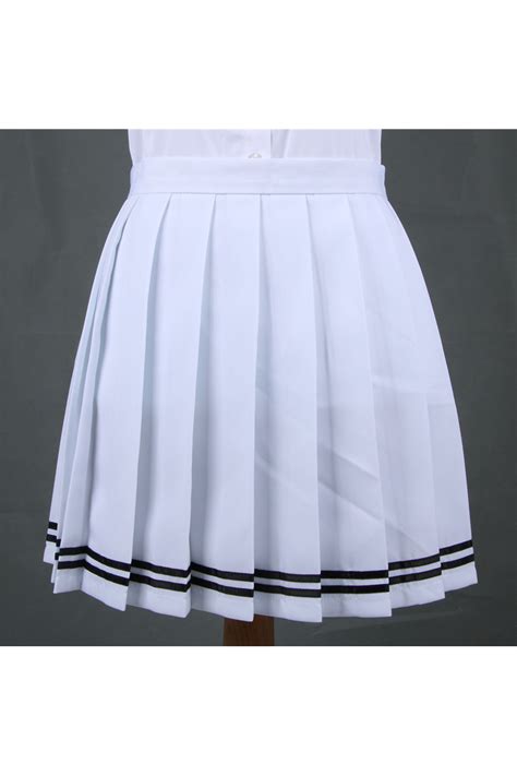 Girls High Waist Pleated Skirt Anime Cosplay School Uniform Jk Student