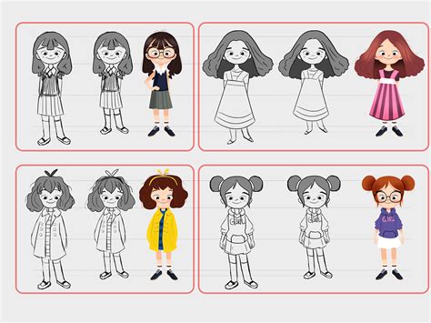 Character Design Little Girl 角色设计 小女孩 On Behance
