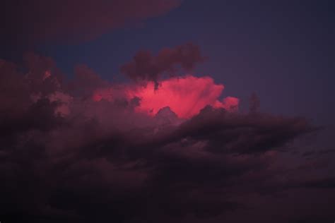 Red Clouds Sunset Wallpaper 4k