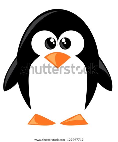 Cute Cartoon Penguin Stock Vector Royalty Free 129297719