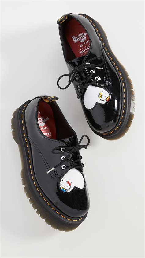 Dr martens 8065 smooth leather mary jane shoes. 1461 Quad Hello Kitty 3 Eye Shoes in 2020
