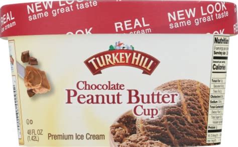 Turkey Hill Chocolate Peanut Butter Cup Ice Cream 48 Fl Oz Kroger
