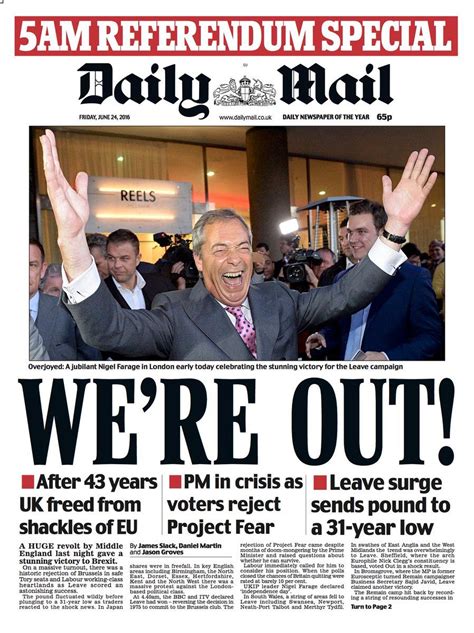 5 rahasia selebriti melakukan diet. How Great Britain's Newspapers Are Covering Brexit