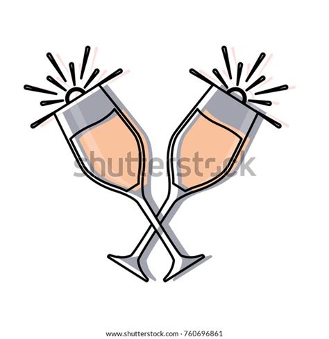 Champagne Glasses Icon Stock Vector Royalty Free 760696861 Shutterstock