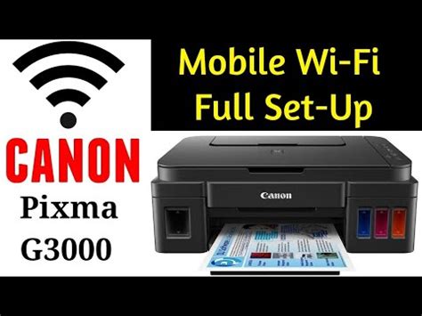 To confirm that your printer connects to a wireless network, you can print a network settings of your printer as you wish Mobile Wi-Fi Full Set Up Canon Pixma G3000 | By TECH ...