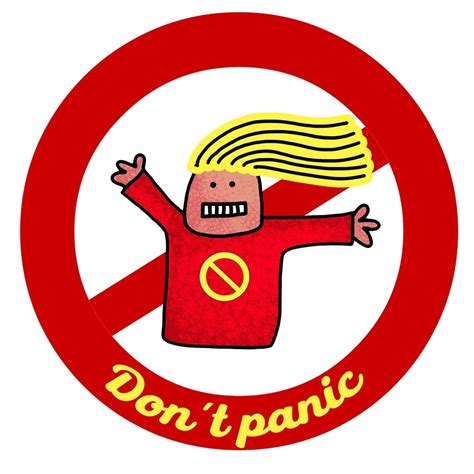Don T Panic Sign Clipart Free Image Download