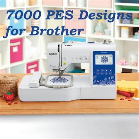 Embroidery Designs For Brother Machine Pes Format 7000 Etsy