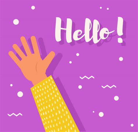 Hand Waving Hello Illustrations Royalty Free Vector Graphics And Clip
