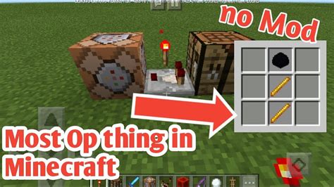 How To Make The Most Op Weapon In Minecraft Using Command Block Youtube