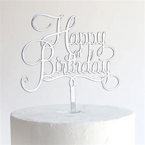 Happy Birthday Cake Topper Sandra Dillon Design