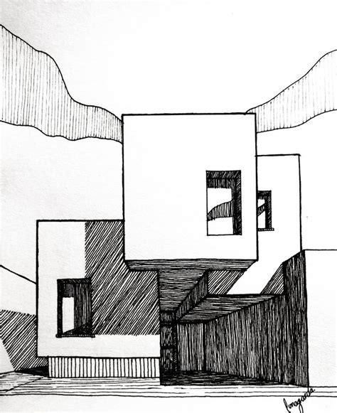 Idea De Casa Bocetos Arquitectura Dibujo Arquitectonico Dibujo De