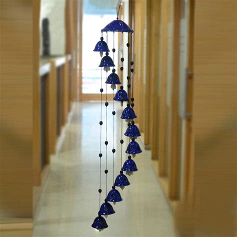Exclusivelane Melodious Sound Ceramic Wind Chimes With Free Coaster