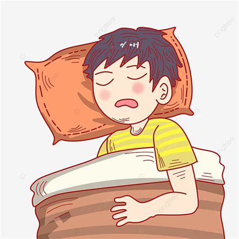 Gambar Anak Lelaki Tidur Ilustrasi Watak Kartun Tidur Tidur Clipart