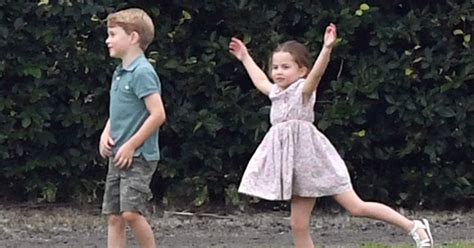 See Prince George And Princess Charlotte Let Loose On The Polo Field During Family Playdate