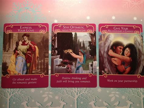 Whether you're seeking answers for yourself or someone else, these cards can yield valuable insights. An Angel Each Day: Day 51 - The Romance Angels Oracle Cards Spread