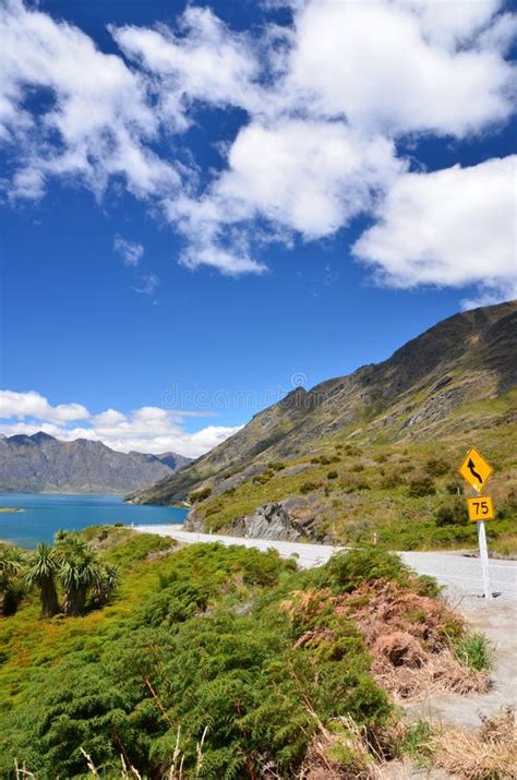 Mountain Road New Zealand Stock Image Image Of Water 36839715