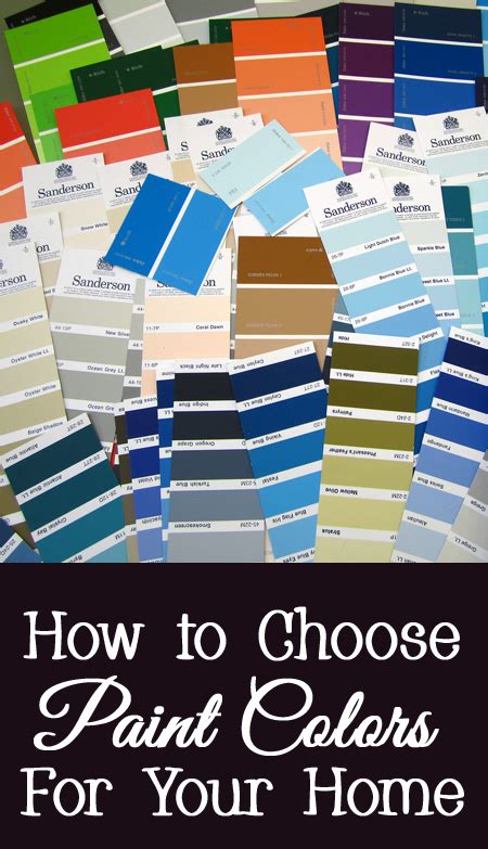 How To Choose Paint Colors For Your Home