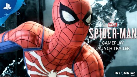 Marvels Spider Man Gameplay Launch Trailer Ps4 Youtube