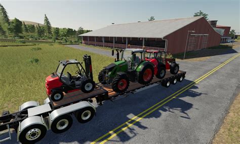 Fs19 Step Deck Trailer Ibm Lpm85 V10 Farming Simulator 19 Modsclub