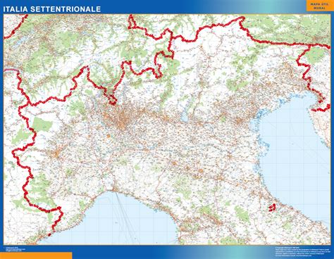 Mapa De Carreteras De Italia Mapa De Rios