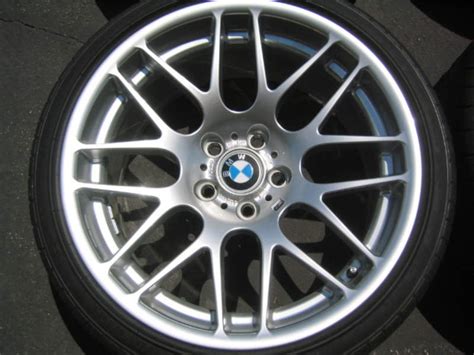 Original bmw wheels and wheel upgrades. FS BMW OEM CSL WHEELS w/NEW Tires Never Used