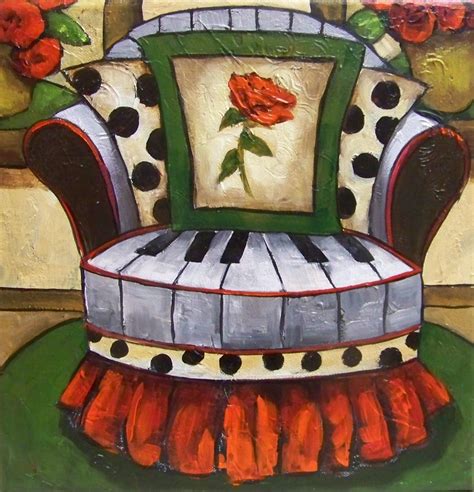 Sophisticated Whimsy Whimsical Chair Painting Piano Chair