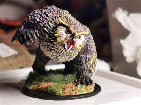 Owlbear Miniature D And D Painted By Trude Schei Zacinto Mitologico