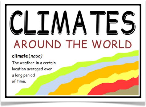 Climates Around The World Treetop Displays 9 A4 Posters Showing