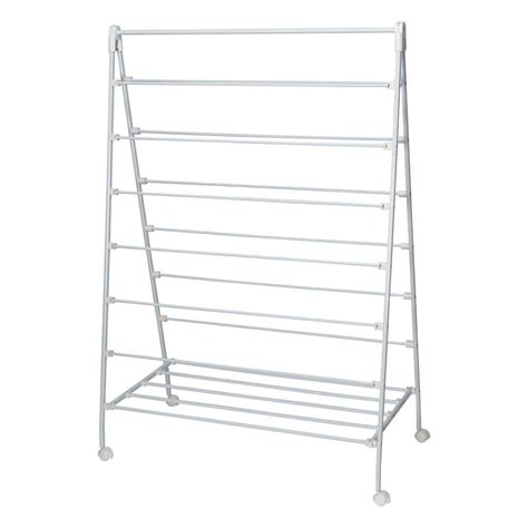 Honey Can Do 22 In X 58 In White Steel Portable Clothes Drying Rack