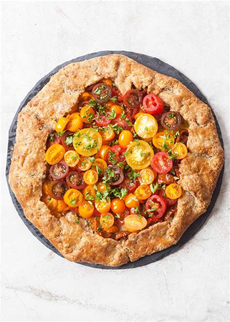 Tomato Galette With Parmesan Whole Wheat Crust Recipe Food