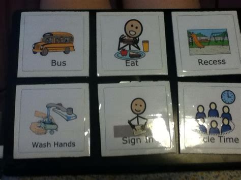 Interactive Visual Schedule In Classroom Print Pecs Pictures And Mount