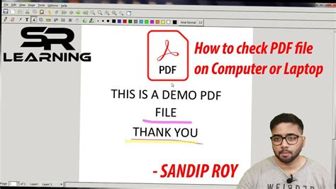 Protect your privacy and make your pcs more secure. How to check PDF file on Computer or Laptop || SR Learning ...