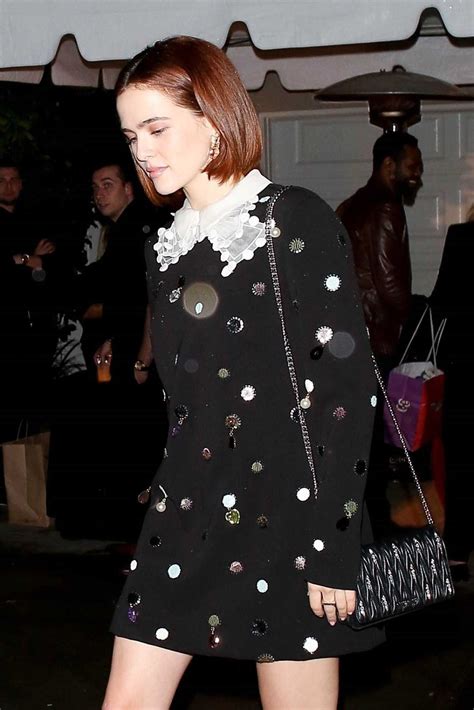 Zoey Deutch In A Short Black Dress Leaves A Party In Brentwood 12072019