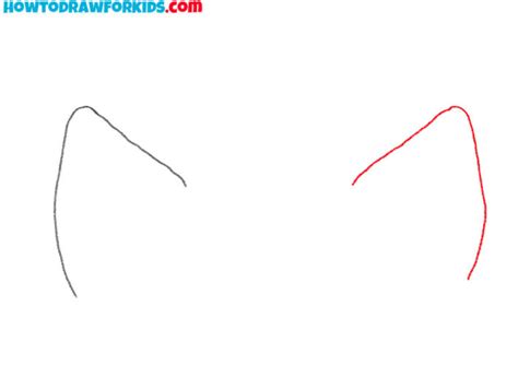 How To Draw Cat Ears Easy Drawing Tutorial For Kids