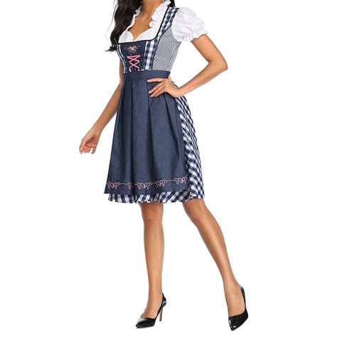 Buy Womens Oktoberfest Costume German Dirndl Dress Traditional