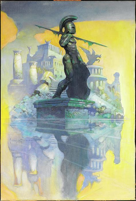 Atlantis Painting By Frank Frazetta Pixels Merch
