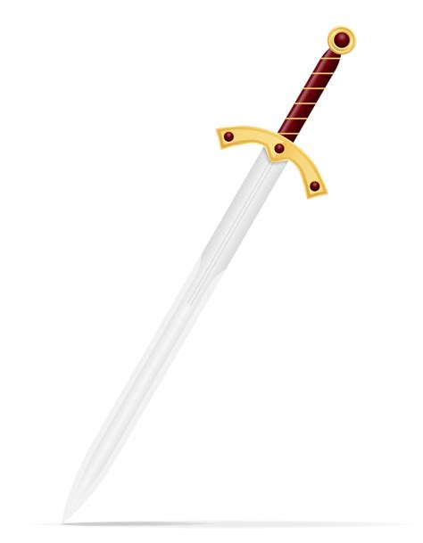 Premium Vector Battle Sword Medieval Stock Vector Illustration