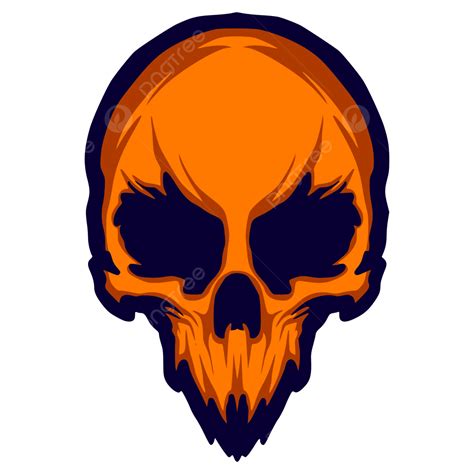 Art Skull Illustration Design For Merch Vector Skull Art Skull Head