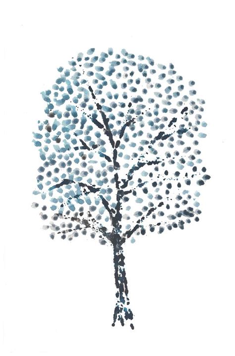 Blue Tree Painting By Jonathan Clark Fine Art America