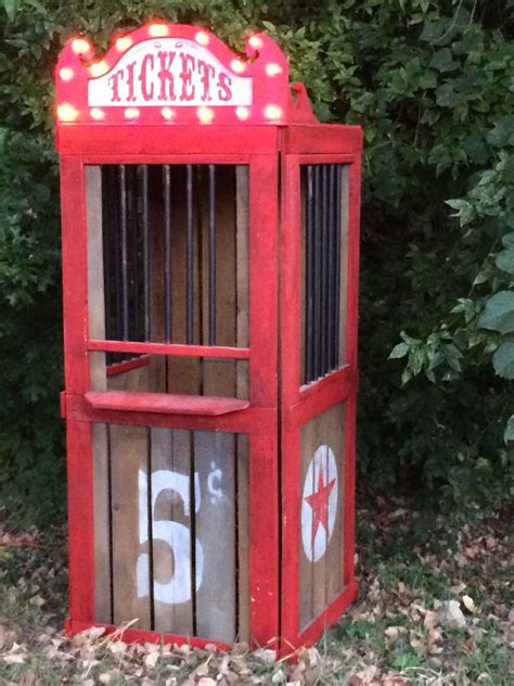 Haunted House Carnival Ticket Booth Halloween Decoration Prop Etsy